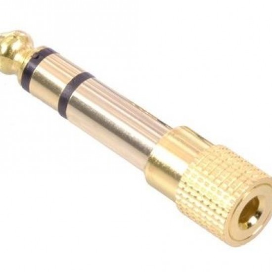 Alfais 4458 6.3 mm Erkek To 3.5 mm Dişi Çevirici Dönüştürücü Jack Adaptörü