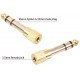 Alfais 4458 6.3 mm Erkek To 3.5 mm Dişi Çevirici Dönüştürücü Jack Adaptörü