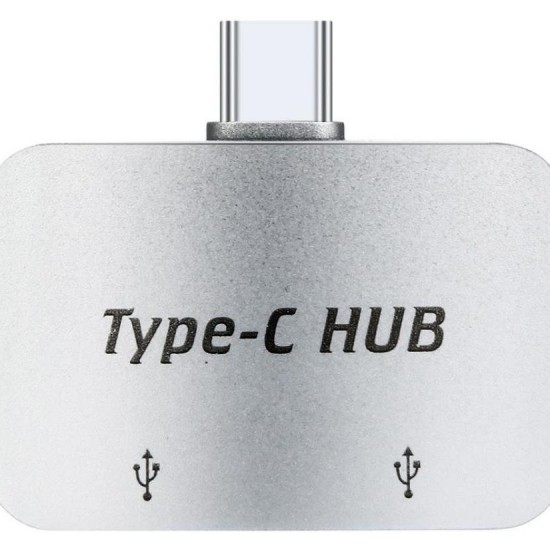 Alfais 4493 Type C To Usb 3.0 2 Port Hub 3.1 Çevirici Dönüştürücü Çoklayıcı Çoğaltıcı