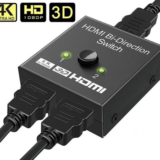Alfais 4494 2 Port Çift Yönlü Hdmi Switch Splitter Ekran Monitör Çoklayıcı Çoğaltıcı Bidirection