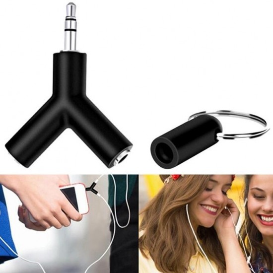 Alfais 4495 3.5mm Kulaklık Stereo Çoklayıcı Çoğaltıcı Switch Splitter Anahtarlık Adaptör