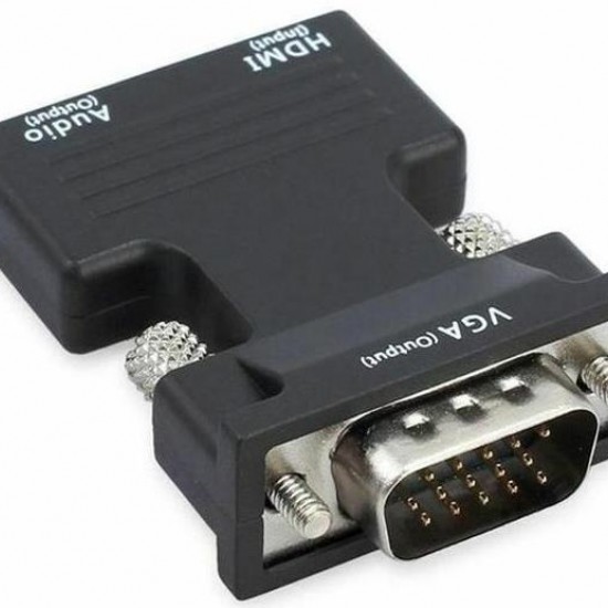 Alfais 4499 Ses Destekli Hdmi To Vga Monitör Çevirici Dönüştürücü Adaptör