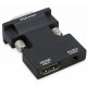 Alfais 4499 Ses Destekli Hdmi To Vga Monitör Çevirici Dönüştürücü Adaptör