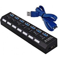 Alfais 4581 7 Port Usb 3.0 Hub Çoklayıcı Çoğaltıcı Switch