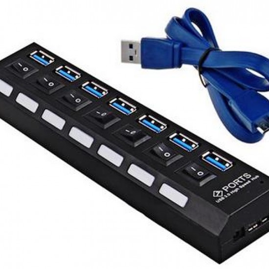 Alfais 4581 7 Port Usb 3.0 Hub Çoklayıcı Çoğaltıcı Switch