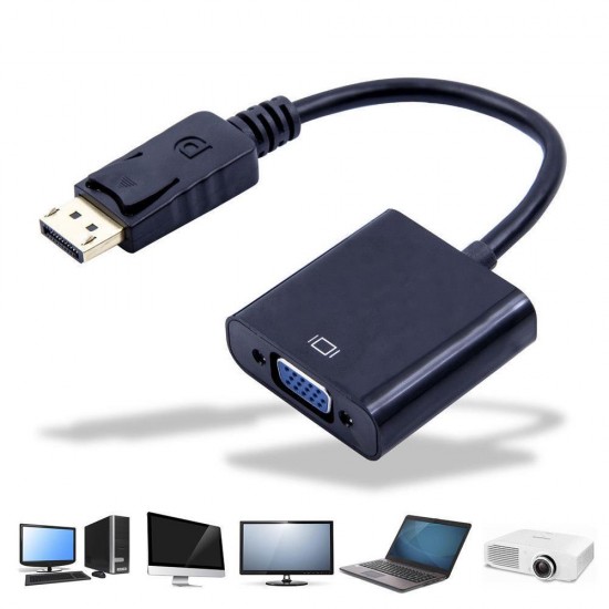 Alfais 4557 Displayport To Vga Çevirici Dönüştürücü Adaptör Kablosu