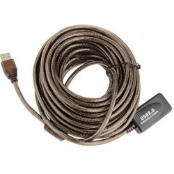 Alfais 4637 Aktif USB Uzatıcı Uzatma Kablosu 10 Metre