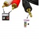 Alfais 4654 3.5 mm Stereo To 2 Rca Aux Tos Ses Kulaklık Kablosu