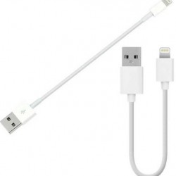 Alfais 4663 USB Lightning Kısa Data Şarj Kablosu 20 cm (Apple iPhone İçin)