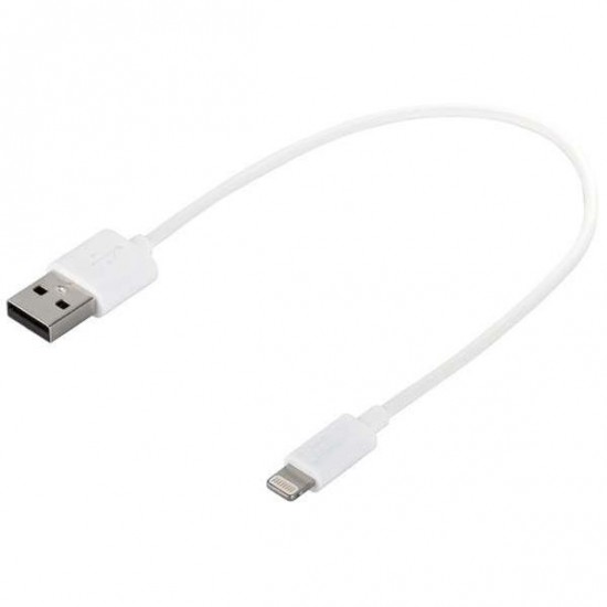 Alfais 4663 USB Lightning Kısa Data Şarj Kablosu 20 cm (Apple iPhone İçin)