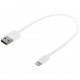 Alfais 4663 USB Lightning Kısa Data Şarj Kablosu 20 cm (Apple iPhone İçin)
