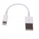 Alfais 4663 USB Lightning Kısa Data Şarj Kablosu 20 cm (Apple iPhone İçin)