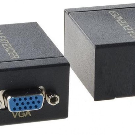 Alfais 4896 Rj45 Vga Ek Uzatici Cat5e 6 Kablos Extender 60 Metre