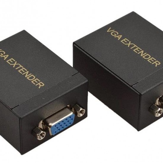 Alfais 4896 Rj45 Vga Ek Uzatici Cat5e 6 Kablos Extender 60 Metre