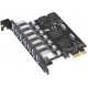 Alfais 4899 Pci-e Express 7 Port Usb 3.0 Kart Hub Çoklayıcı Çoğaltıcı Alfais 4899 Pci-e Express 7 Port Usb 3.0 Kart Hub Çoklayıcı Çoğaltıcı