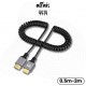 Alfais 4414 Hdmi Spiral Yaylı Uzayabilen FullHd 4k 60Hz Uhd Kablo (0.5-2 Metre)