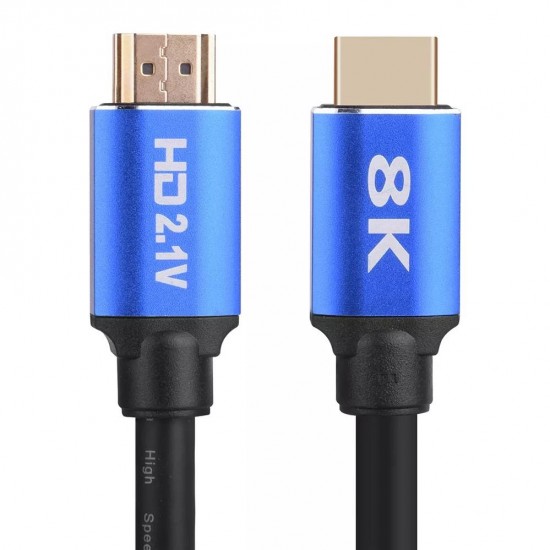 Alfais 5094 8K Ultra HD 2.1V 48Gbps Altın Kaplama Hdmi Kablo UHD 1.5 Metre