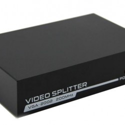 Alfais 4512 Vga Splitter Switch 2 Port 200Mhz Çoklu Ekran Çoklayıcı