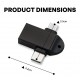 Alfais 4965 Micro Usb Type-c 3 In 1 Dönüştürücü Çevirici Adaptör Otg