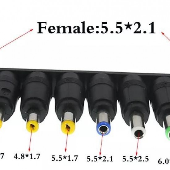 Alfais 5244 8in1 5.5*2.1-2.5mm Adaptör Dc Uç Çevirici Set Konnektör Başlık