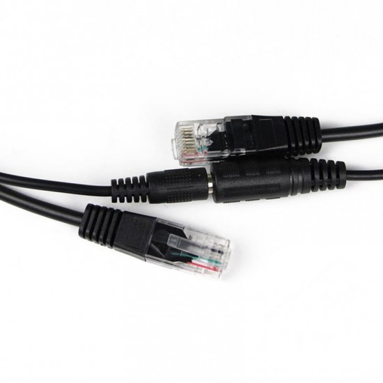 Alfais 4252 Ip Kamera RJ45 Kablosu Poe Set Ethernet Cat5 Adaptör Güç Power KablosuA