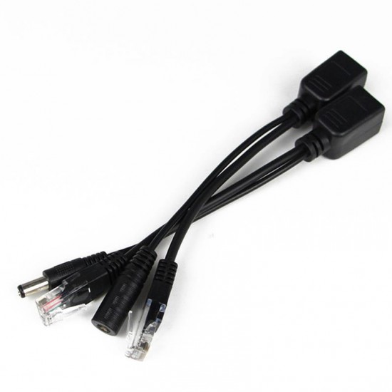 Alfais 4252 Ip Kamera RJ45 Kablosu Poe Set Ethernet Cat5 Adaptör Güç Power KablosuA