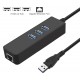 Alfais 4263 Usb 3.0 To Ethernet Gigabit Rj45 3 Port Hub Çoklayıcı Adaptör