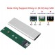 Alfais 4357 M.2 Sata SSD Ngff To Type C USB 3.0 B-Key Mini Çevirici Adaptör Harici Harddisk Kutusu