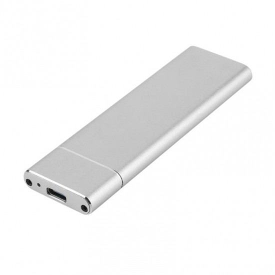 Alfais 4357 M.2 Sata SSD Ngff To Type C USB 3.0 B-Key Mini Çevirici Adaptör Harici Harddisk Kutusu