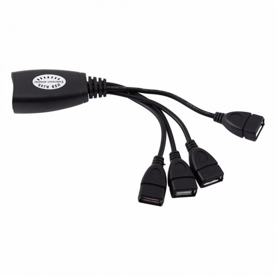 Alfais 4406 4 Port Cat Rj45 Usb Hub Ek Uzatma Extender (50 Metre)