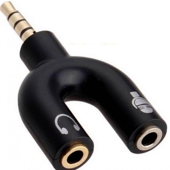 Alfais 4456 Kulaklık Mikrofon Ayırıcı Çoklayıcı 3.5mm Splitter Switch Stereo Dönüştürücü