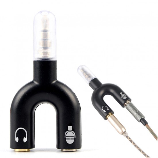 Alfais 4456 Kulaklık Mikrofon Ayırıcı Çoklayıcı 3.5mm Splitter Switch Stereo Dönüştürücü