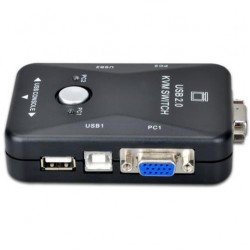 Alfais 4509 2 Port USB to KVM Switch Çoklu Pc Kasa Çoklayıcı