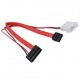 Alfais 4660 Sata 7 + 6 Pin Soket Slim Data Power Disk HDD Kablosu