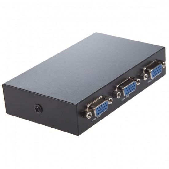 Alfais 4675 Vga Switch Çoklayıcı Çoğaltıcı (1 Ekran - 2 Kasa)