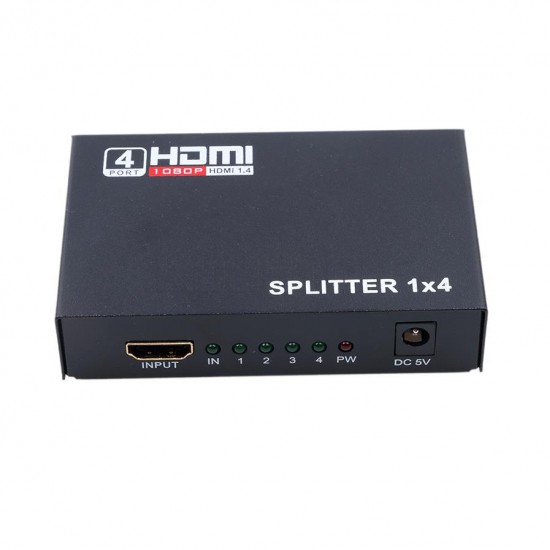 Alfais 4410 4 Port Hdmi Splitter Çoklu Ekran Çoklayıcı Switch