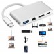 Alfais 4771 USB 3.1 Type C To Hdmi Usb 3.0 Gigabit Ethernet Çevirici Dönüştürücü Adaptör