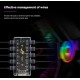 Alfais 4847 Argb Rgb Led 3 Pin 11 Port 5V Sata Power Güç Fan Çoklayıcır Şerit Hub Kablo Splitter