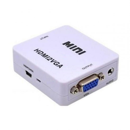 4314 Hdmı To Vga Çevirici Adaptör Monitör Tv Dönüştürücü