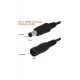 Alfais 4384 Dc Adaptör Uzatma Kablosu 3 Metre 5.5mm x 2.1mm Dişi Erkek