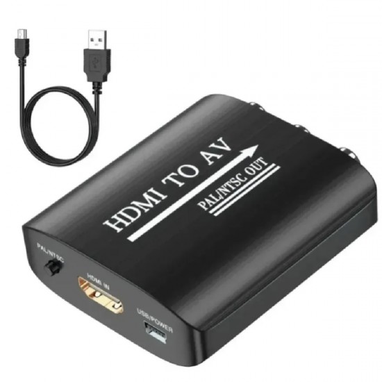 4334 Hdmi To Av Rca Tos Çevirici Dönüştürücü Adaptör