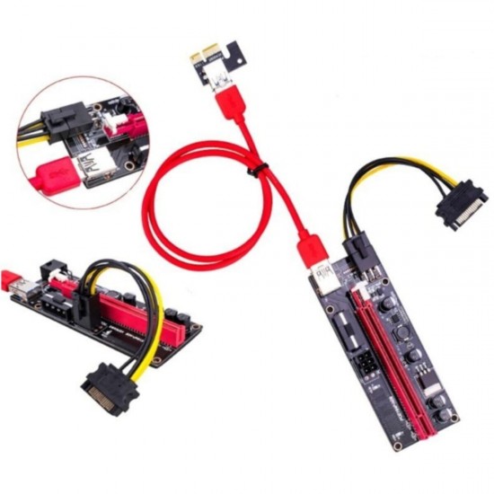 4842 Pcı E Express 1x To 16x Usb 3.0 009s Riser Yükseltici Uzatma Kartı 008s