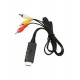4875 HDMI to RCA AV 4K30Hz Çevirici Dönüştürücü Adaptör