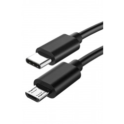 4244 Type-C to Micro USB Çevirici Dönüştürücü Kablo 80 cm