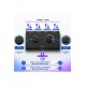 Alfais 6078 Ses Kulaklık Hoparlör 4 Port Aux Switch Çoklayıcı Çevirici 3.5mm Stereo Audio Seçici