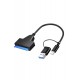4204 2in1 USB 3.0 Type-C To 2.5 inç Sata Hdd Ssd Çevirici Dönüştürücü