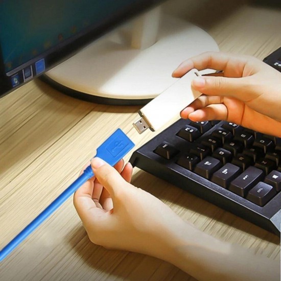 Alfais 4626 Usb 3.0 Dişi Erkek Uzatma Uzatıcı Ara Bağlantı Kablosu 1 Metre