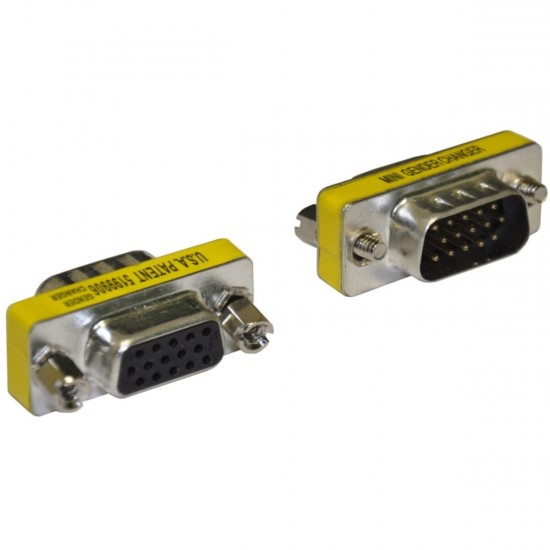 Alfais 5222 Vga Dişi Erkek 15 Pin Çevirici Dönüştürücü Adaptör Konnektörü