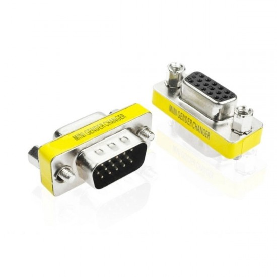 Alfais 5222 Vga Dişi Erkek 15 Pin Çevirici Dönüştürücü Adaptör Konnektörü