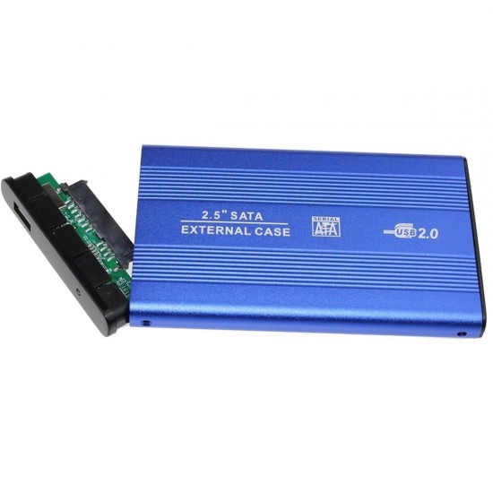 4298 Usb 2.0 Sata Harici 2.5 Hdd Harddisk Kutusu Mavi